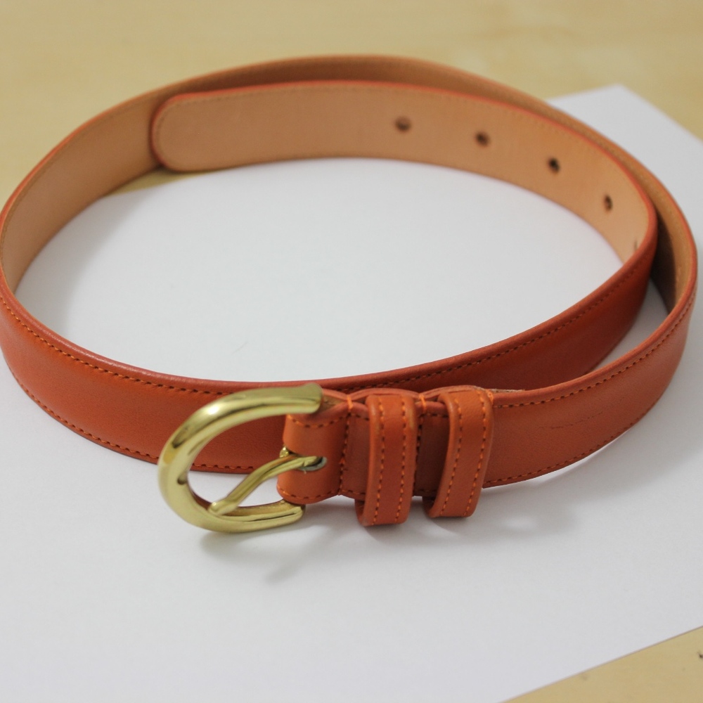 Coach Women's Tan Belt Size Medium (Made in USA)